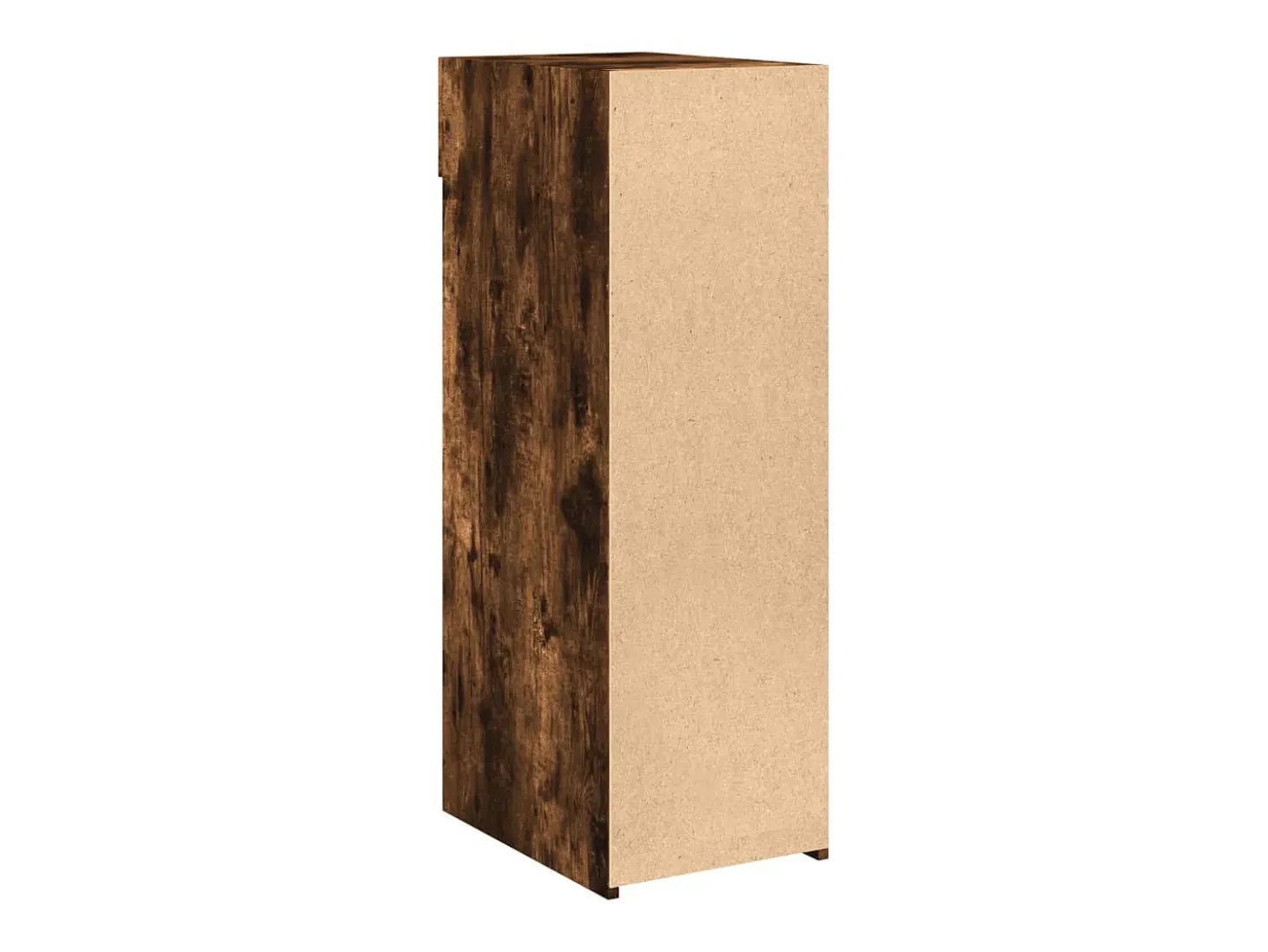 Aparador de roble ahumado 30x42,5x93 cm madera de ingeniería