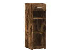 Aparador de roble ahumado 30x42,5x93 cm madera de ingeniería