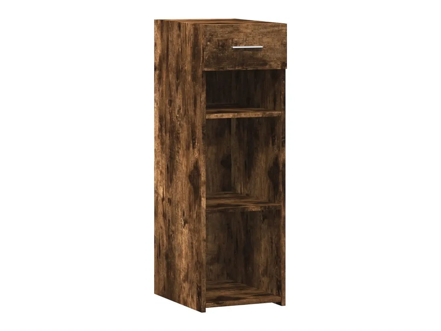 Aparador de roble ahumado 30x42,5x93 cm madera de ingeniería