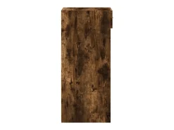 Aparador de roble ahumado 30x42,5x93 cm madera de ingeniería