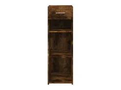 Aparador de roble ahumado 30x42,5x93 cm madera de ingeniería