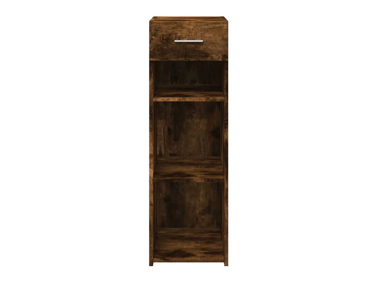 Aparador de roble ahumado 30x42,5x93 cm madera de ingeniería