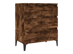 Aparador de roble ahumado 60x35x70 cm Madera de ingeniería
