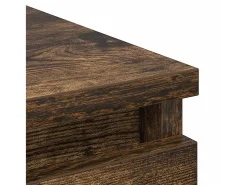 Aparador de roble ahumado 80x35x76 cm madera de ingeniería