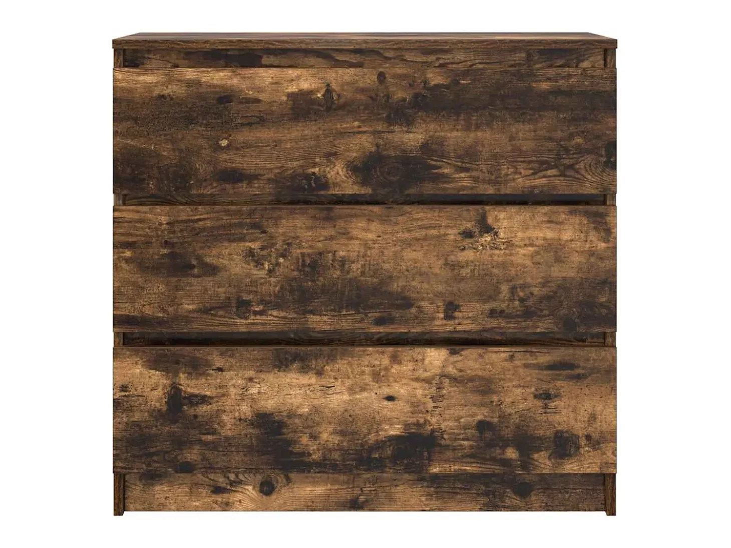 Aparador de roble ahumado 80x35x76 cm madera de ingeniería