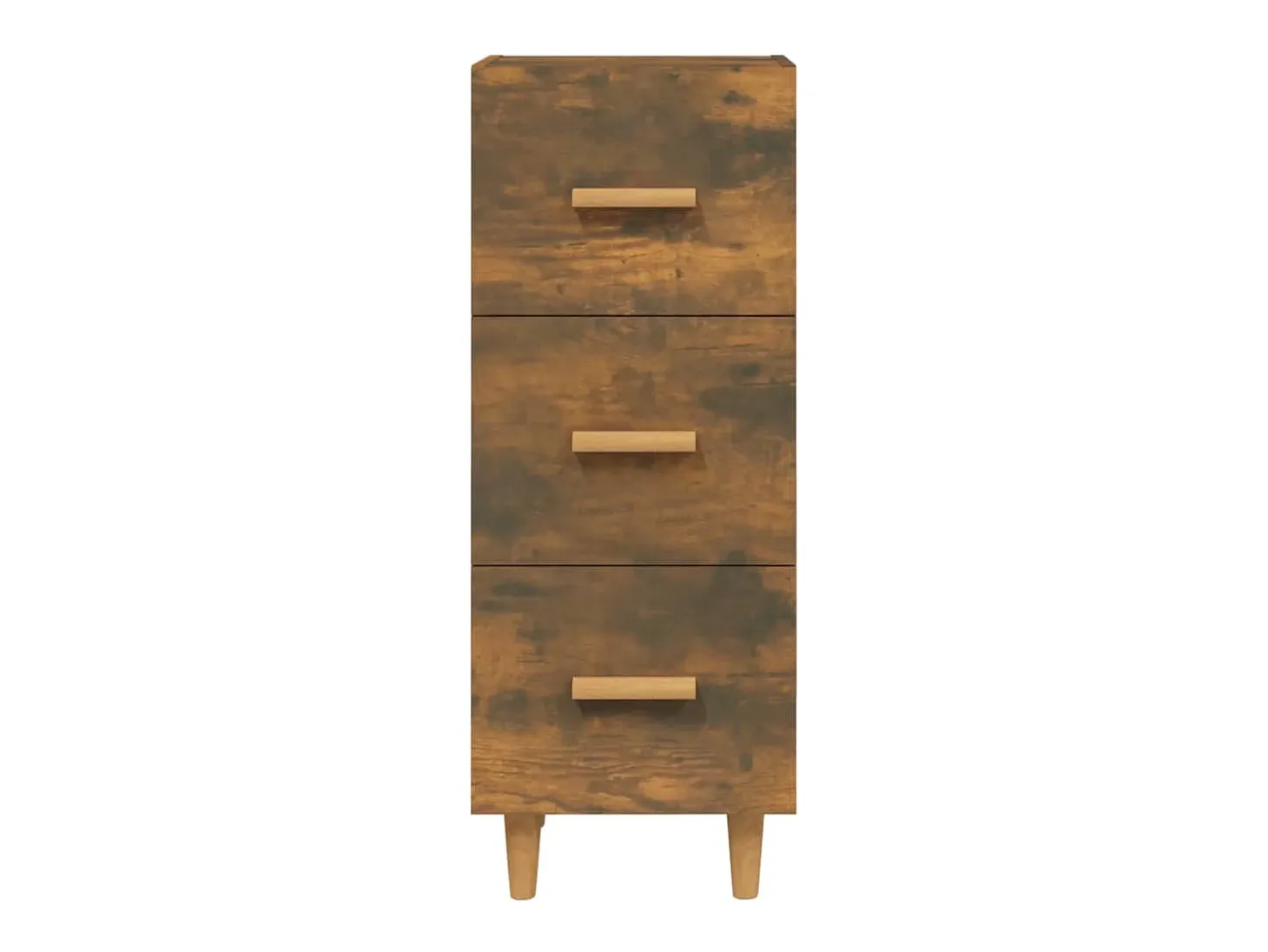 Aparador de roble ahumado 34,5x34x90 cm Madera de ingeniería