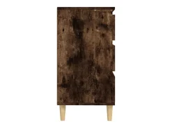 Aparador de roble ahumado 60x35x70 cm Madera de ingeniería