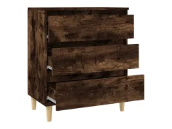 Aparador de roble ahumado 60x35x70 cm Madera de ingeniería