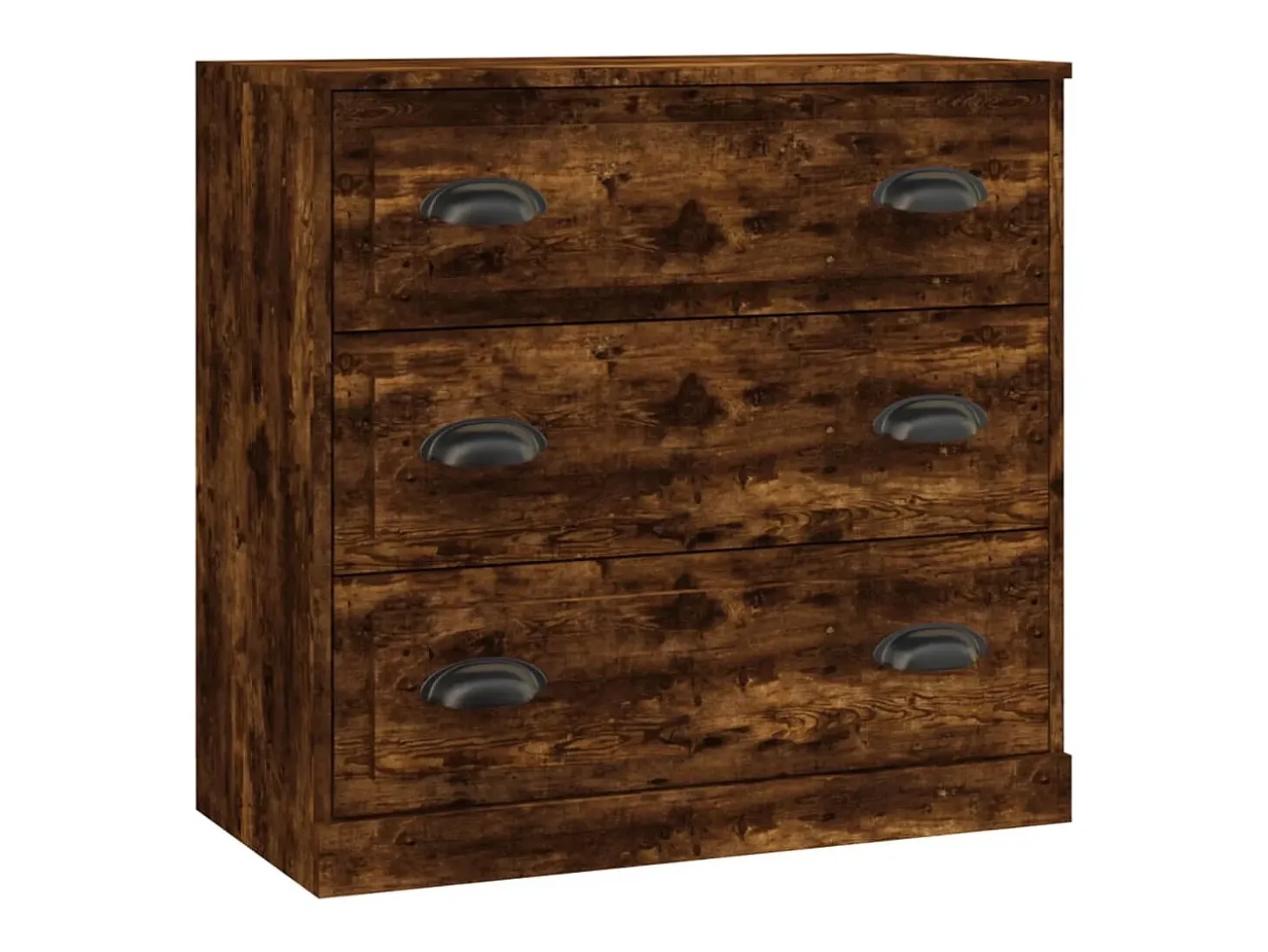Aparador de roble ahumado 70x35,5x67,5 cm madera de ingeniería