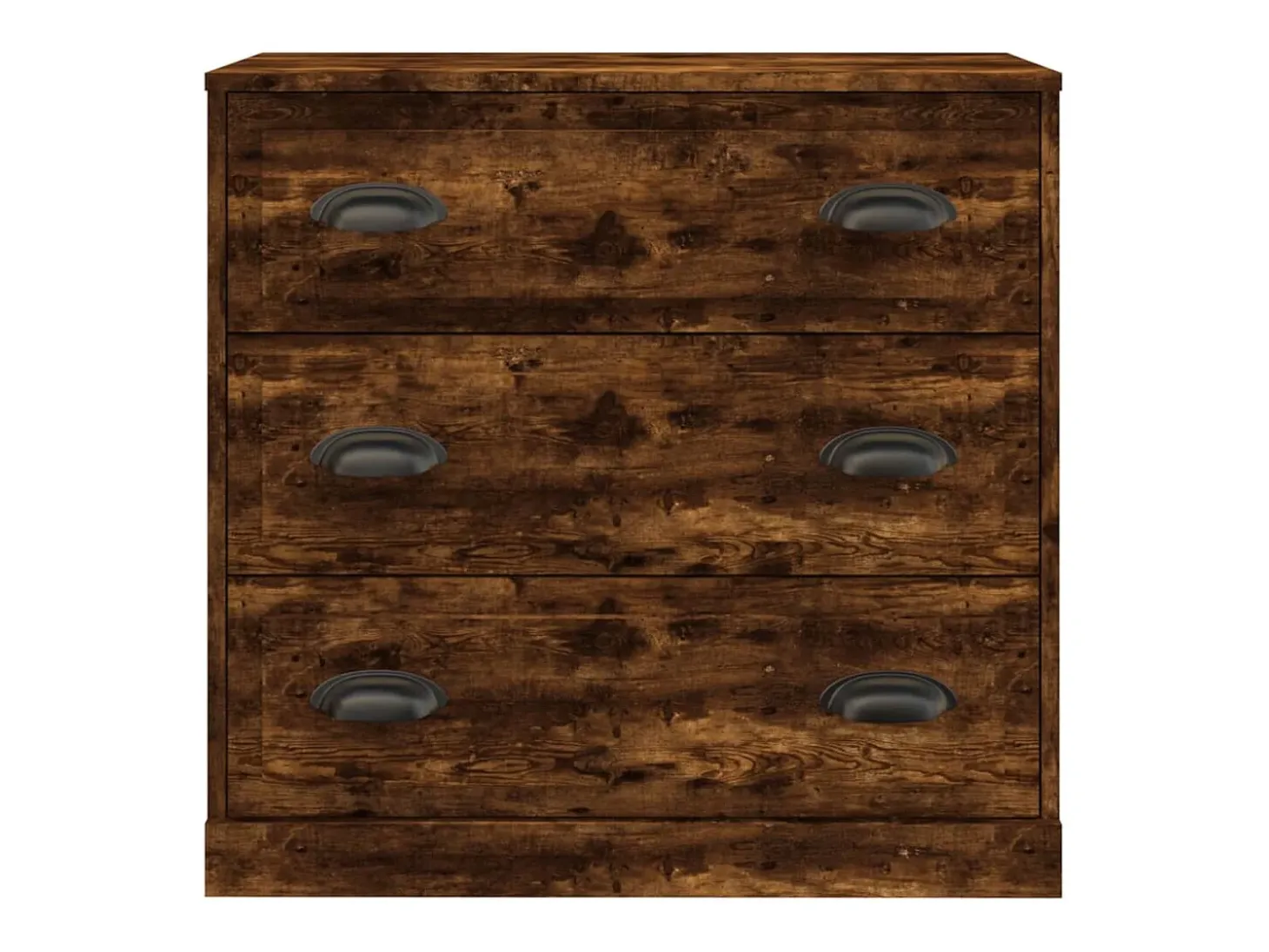 Aparador de roble ahumado 70x35,5x67,5 cm madera de ingeniería