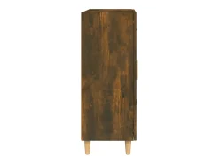 Aparador de roble ahumado 69,5x34x90 cm madera de ingeniería