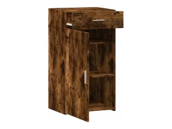 Aparador de roble ahumado 50x42,5x93 cm madera de ingeniería