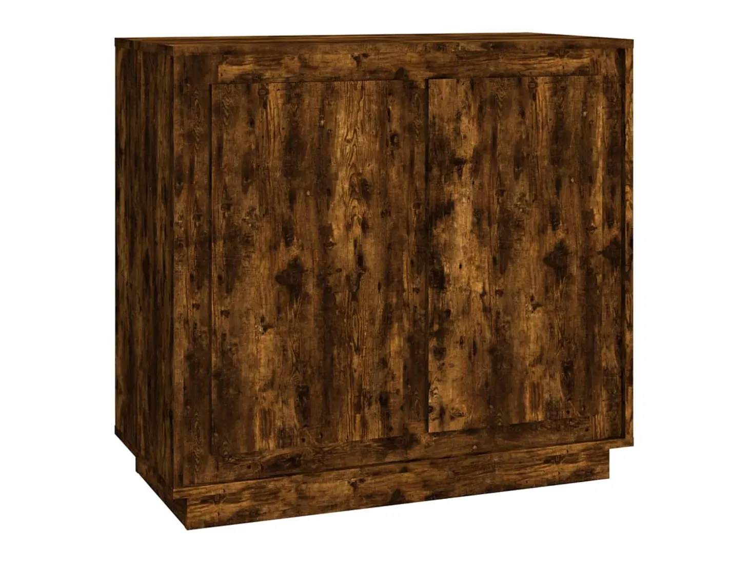 Aparador de roble ahumado 80x34x75 cm madera de ingeniería