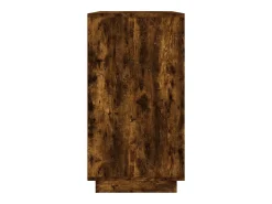 Aparador de roble ahumado 80x34x75 cm madera de ingeniería