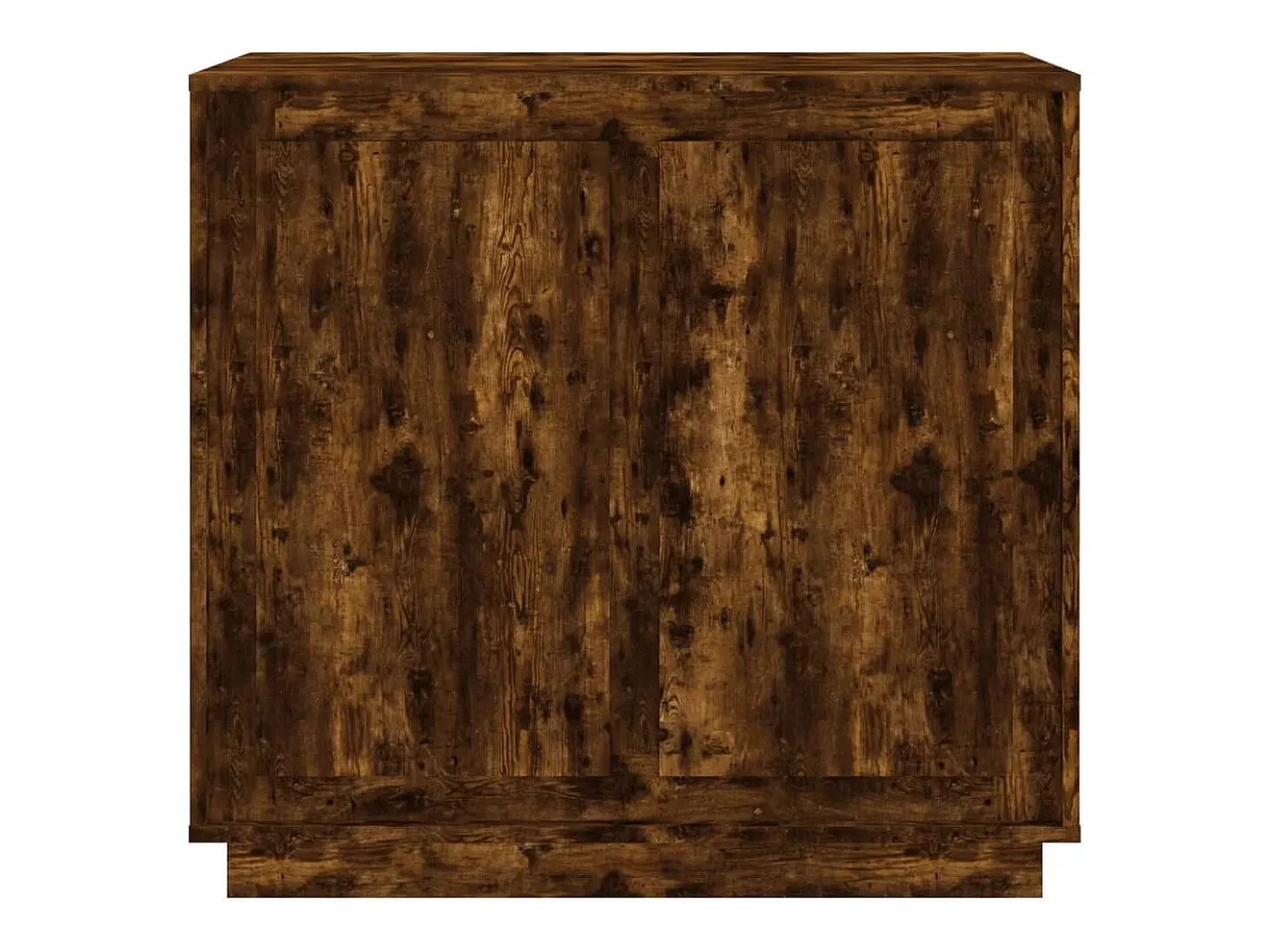 Aparador de roble ahumado 80x34x75 cm madera de ingeniería