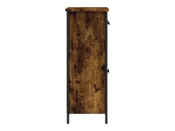 Aparador de roble ahumado 70x30x80 cm madera de ingeniería