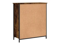 Aparador de roble ahumado 70x30x80 cm madera de ingeniería