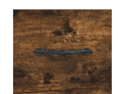 Aparador de roble ahumado 34,5x34x90 cm Madera de ingeniería