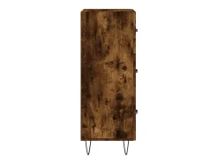 Aparador de roble ahumado 34,5x34x90 cm Madera de ingeniería