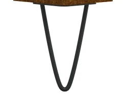 Aparador de roble ahumado 34,5x34x90 cm Madera de ingeniería