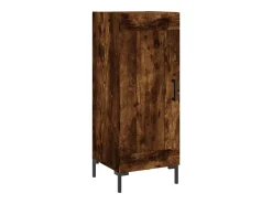 Aparador de roble ahumado 34,5x34x90 cm Madera de ingeniería