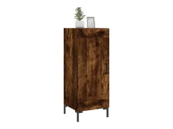 Aparador de roble ahumado 34,5x34x90 cm Madera de ingeniería