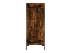 Aparador de roble ahumado 34,5x34x90 cm Madera de ingeniería