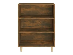 Aparador de roble ahumado 69,5x32,5x90 cm Madera de ingeniería
