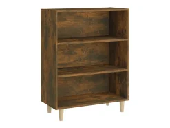 Aparador de roble ahumado 69,5x32,5x90 cm Madera de ingeniería