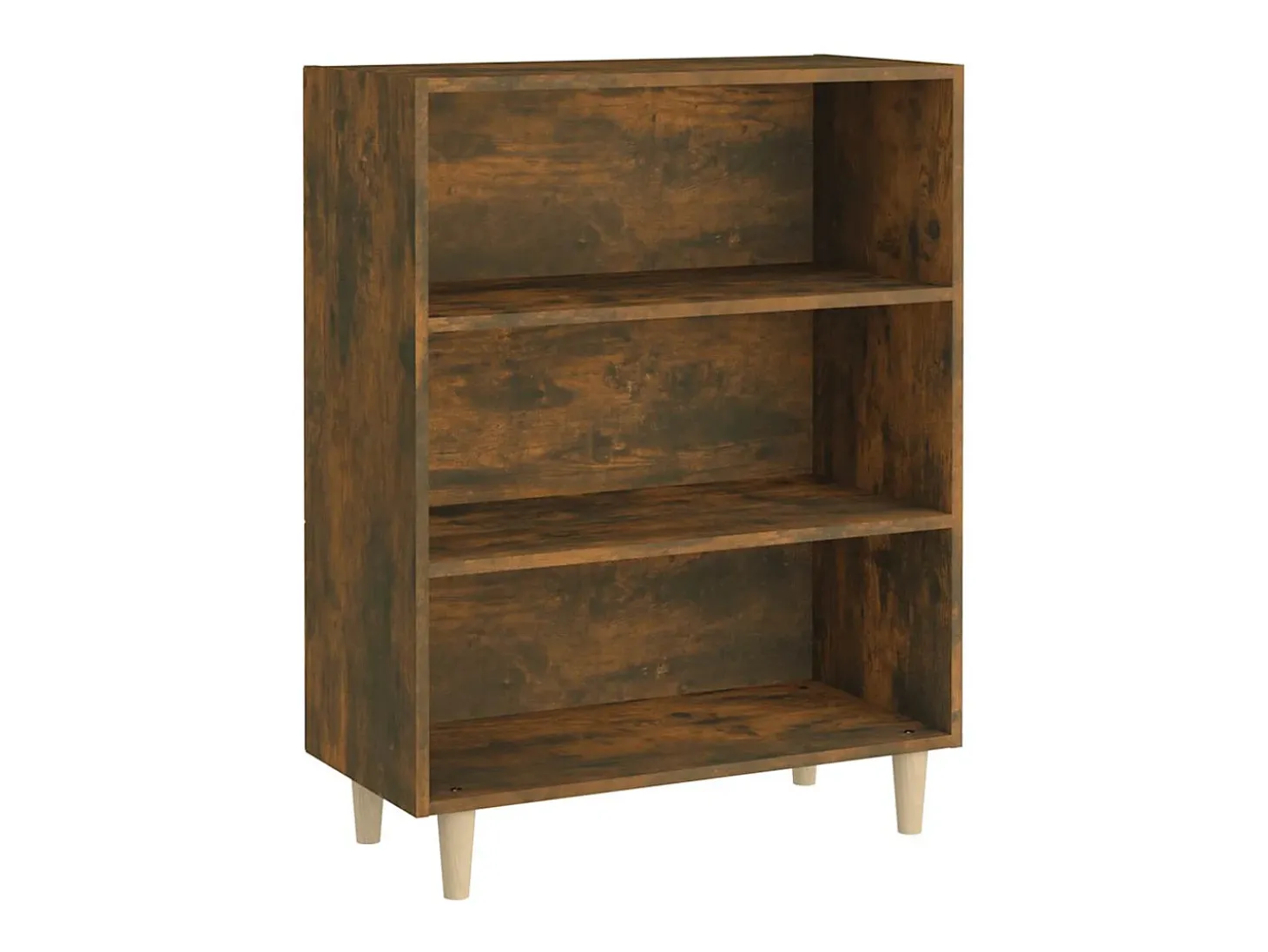 Aparador de roble ahumado 69,5x32,5x90 cm Madera de ingeniería