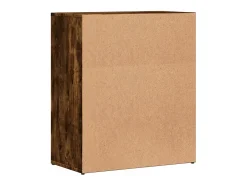 Aparador de roble ahumado 60x31x70 cm madera de ingeniería