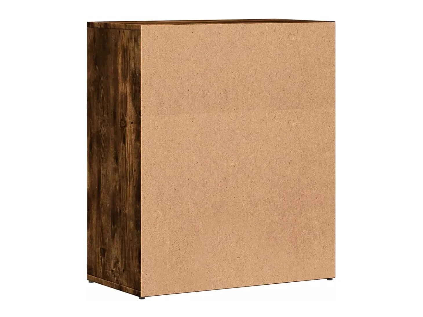 Aparador de roble ahumado 60x31x70 cm madera de ingeniería