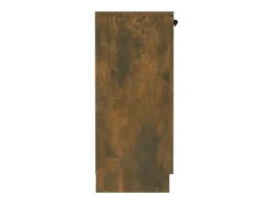 Aparador de roble ahumado 60x30x70 cm Madera de ingeniería