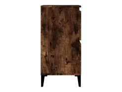 Aparador de roble ahumado 60x35x70 cm Madera de ingeniería
