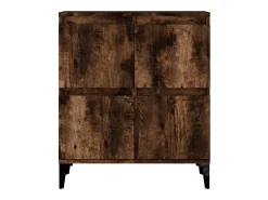 Aparador de roble ahumado 60x35x70 cm Madera de ingeniería