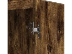 Aparador de roble ahumado 57x34x76 cm madera de ingeniería