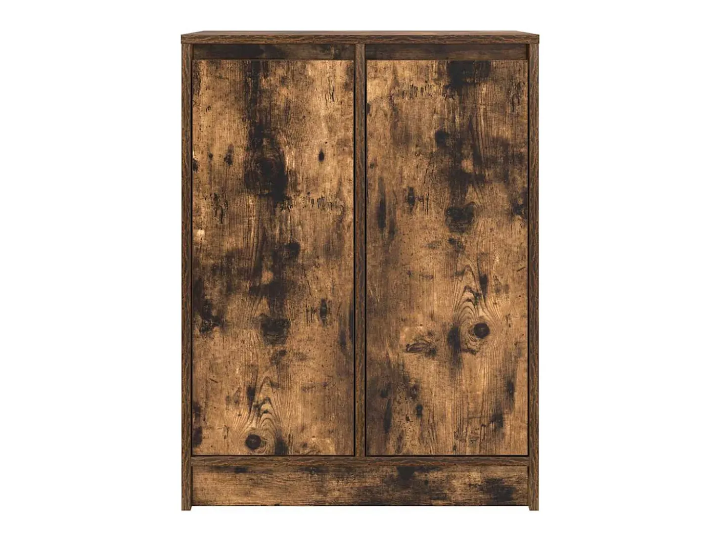 Aparador de roble ahumado 57x34x76 cm madera de ingeniería