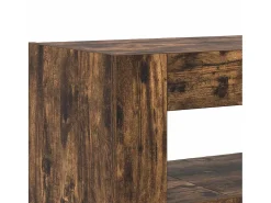 Aparador de roble ahumado de madera de ingeniería 116 x 30 x 75 cm