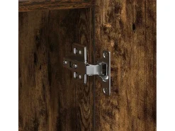 Aparador de roble ahumado de madera de ingeniería 116 x 30 x 75 cm