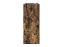 Aparador de roble ahumado de madera de ingeniería 116 x 30 x 75 cm