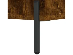 Aparador de roble ahumado 34,5x34x90 cm Madera de ingeniería