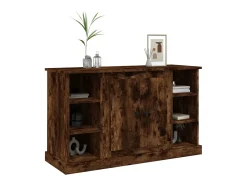 Aparador de roble ahumado 100x35,5x60 cm Madera de ingeniería
