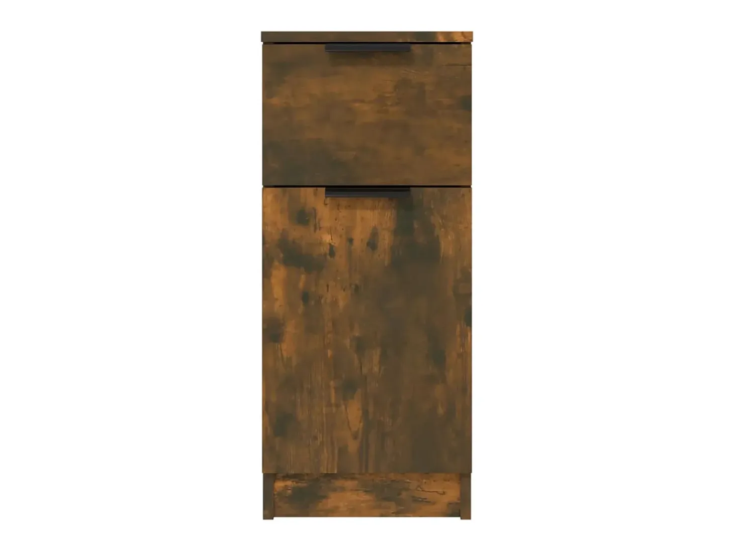 Aparador de roble ahumado 30x30x70 cm Madera de ingeniería