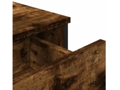 Aparador de roble ahumado 97x32,5x74,5 cm madera de ingeniería