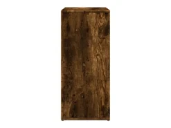 Aparador de roble ahumado 60x31x70 cm madera de ingeniería