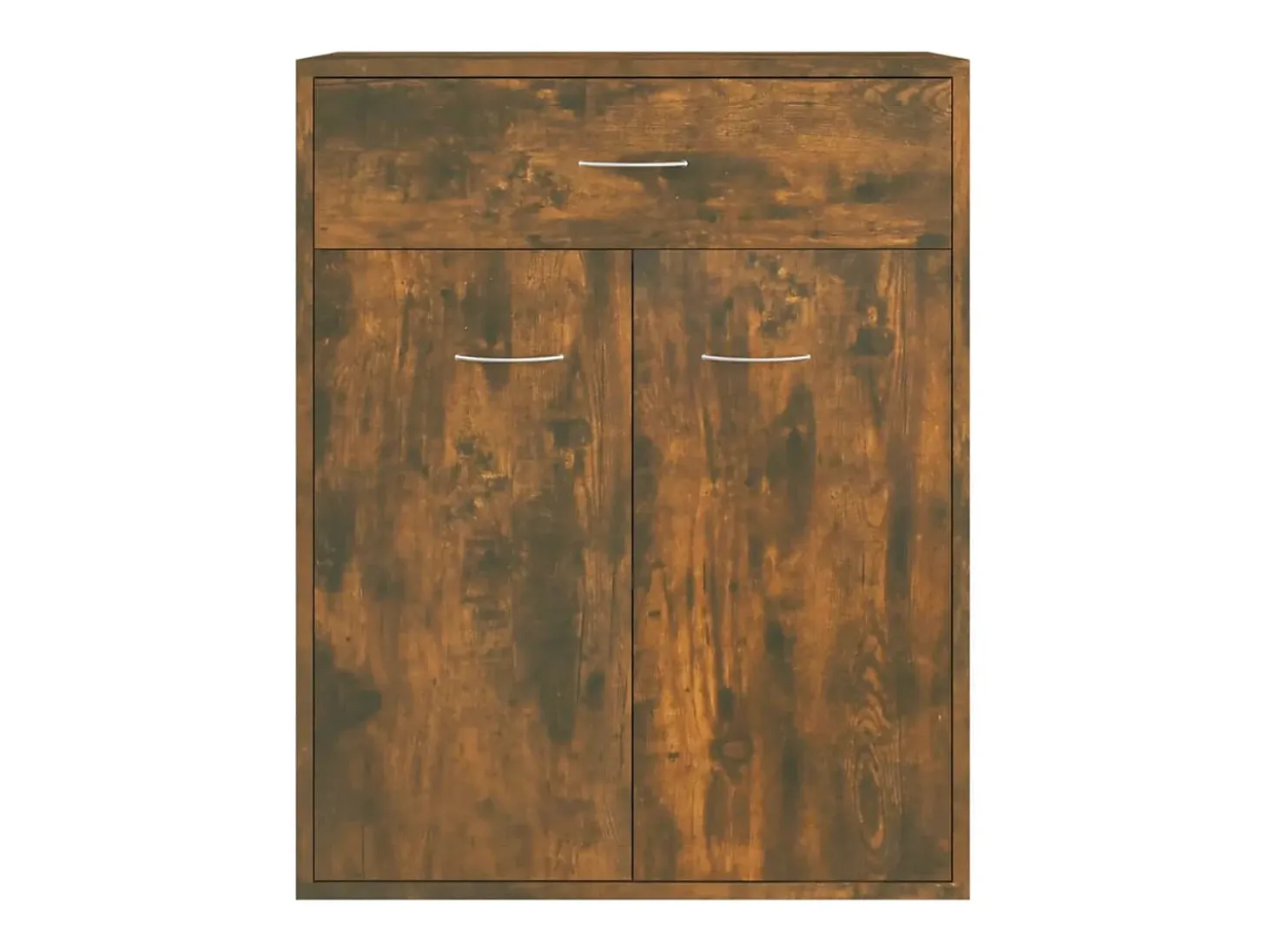 Aparador de roble ahumado 60x30x75 cm Madera de ingeniería