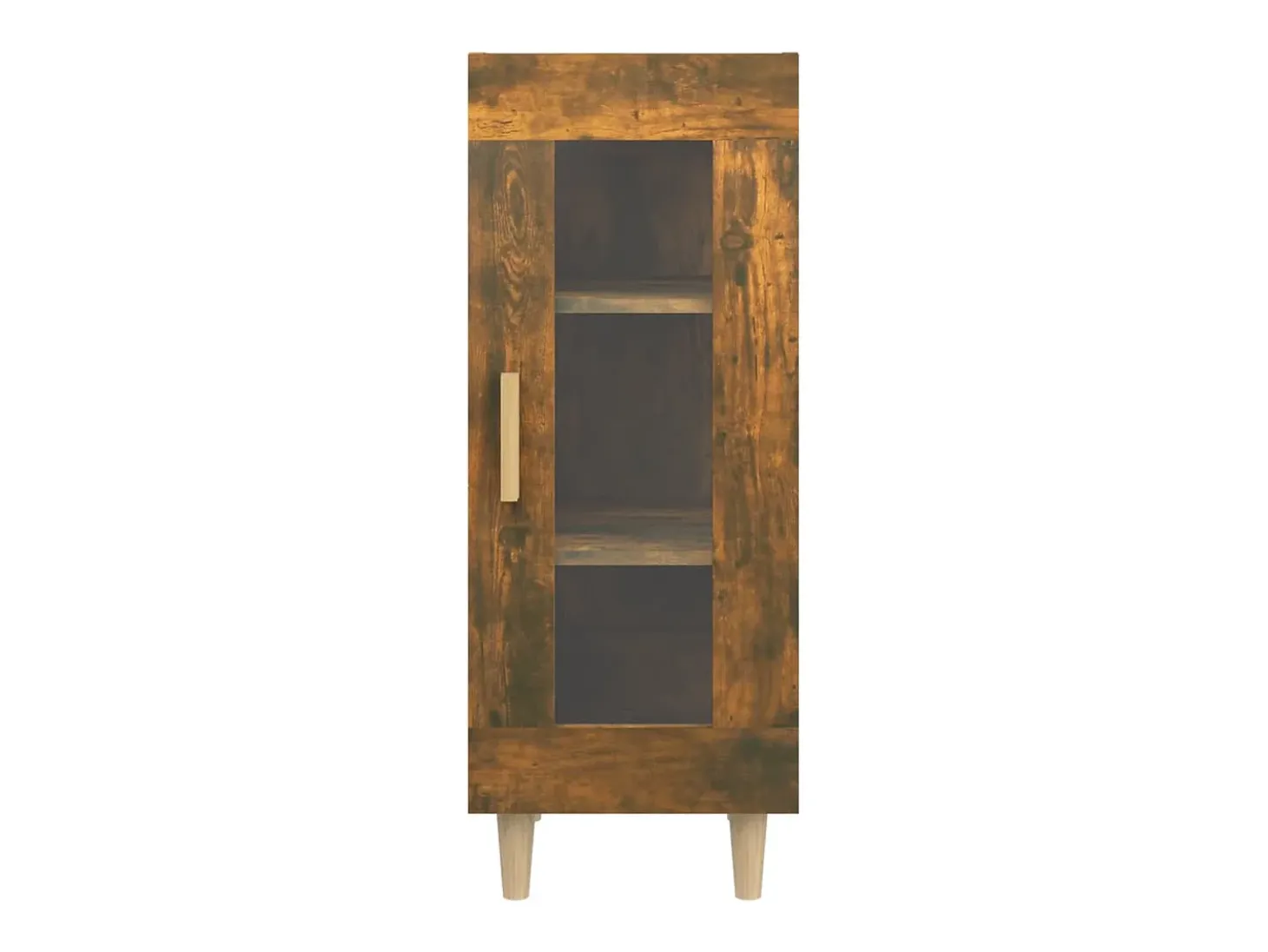 Aparador de roble ahumado 34,5x34x90 cm Madera de ingeniería