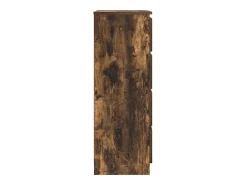 Aparador de roble ahumado 60x35x98,5 cm Madera de ingeniería