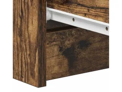 Aparador de roble ahumado 60x35x98,5 cm Madera de ingeniería
