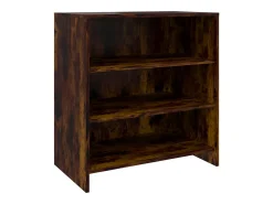 Aparador de roble ahumado 70x40,5x75 cm Madera de ingeniería